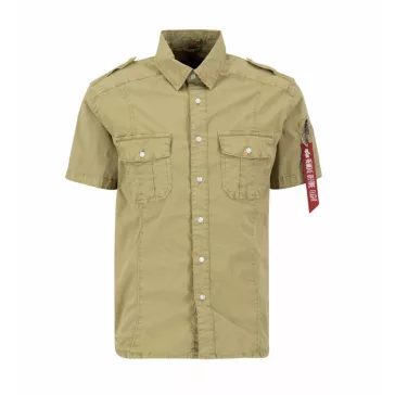 Basic Shirt Slim S - sage green