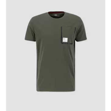 Label Pocket T - dark olive