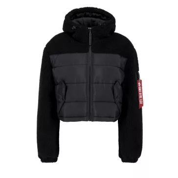Teddy Puffer Woman - black