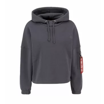 X-Fit Label OS Hoody Woman - vintage grey