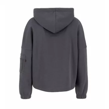 X-Fit Label OS Hoody Woman - vintage grey