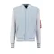 Varsity Sweat Jacket ML - greyblue
