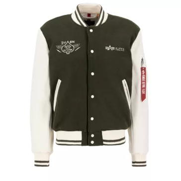 Varsity Air Force Jacket - dark olive
