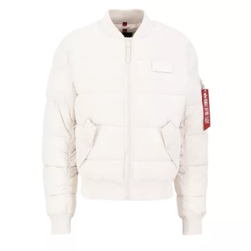 MA-1 Puffer Bomber - jet stream white