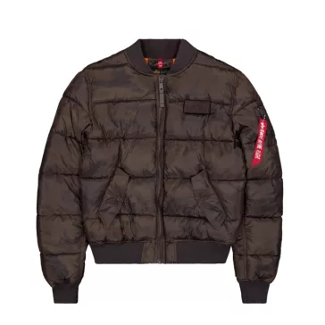 MA-1 Puffer Bomber Camo - dark olive camo