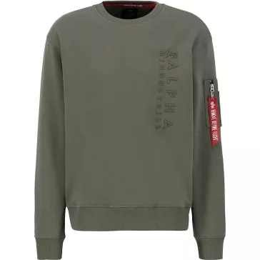 Embroidery Sweater - dark olive