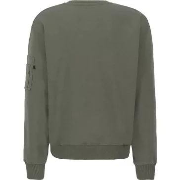 Embroidery Sweater - dark olive