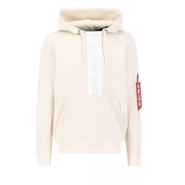 Front Print Hoody - jet stream white