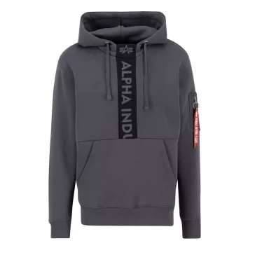 Front Print Hoody - vintage grey