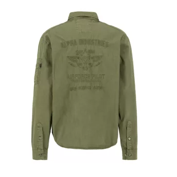 Air Force EMB Shirt - dark olive