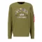 College Camo Sweater - moss green