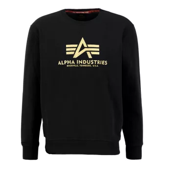 Basic Sweater Carbon - black/gold