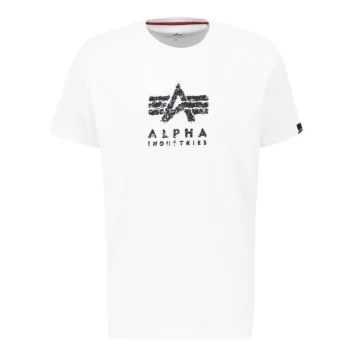 Grunge Logo T - white