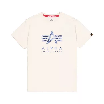Camo Logo Puff Print BP T - vintage white