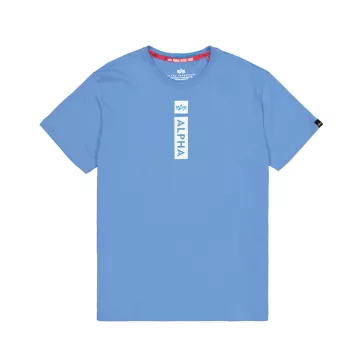 Alpha Puff Print T-Shirt - mediteranian blue