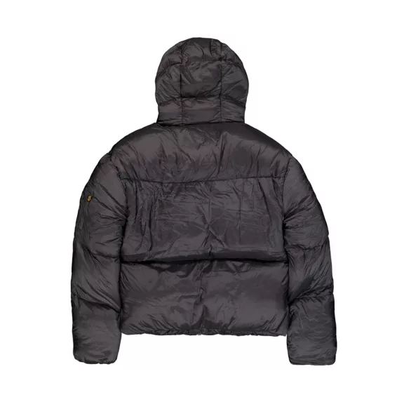 Cloud Puffer Bomber Winter Jacket Women - vintage grey
