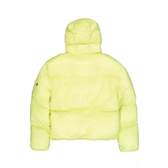 Cloud Puffer Bomber Winter Jacket Women - arctic lime
