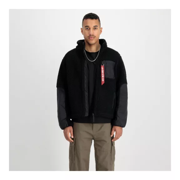 Sherpa Zip-Jacket - black