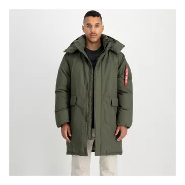 Puffer Parka - dark olive