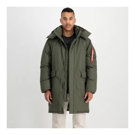 Puffer Parka - dark olive