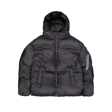 Cloud Puffer Bomber Winter Jacket - vintage grey