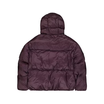 Cloud Puffer Bomber Winter Jacket - plum