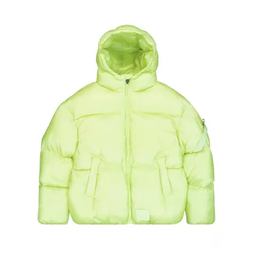Cloud Puffer Bomber Winter Jacket - arctic lime