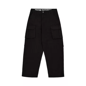 Ripstop Patchwork Pant - black