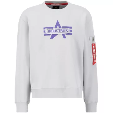 Alpha Logo Edge Crewneck - pastel grey