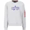 Alpha Logo Edge Crewneck - pastel grey