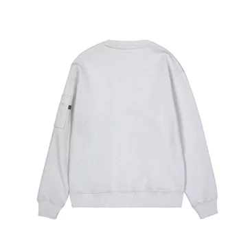 Satin Logo Sweater - pastel grey