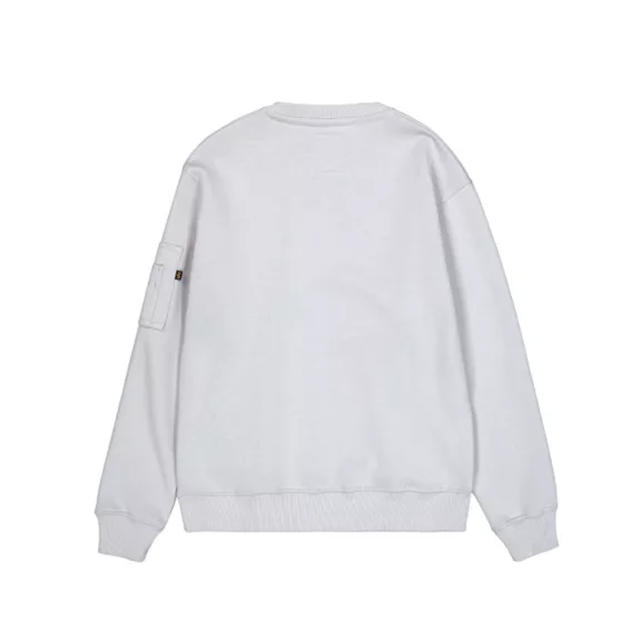 Satin Logo Sweater - pastel grey