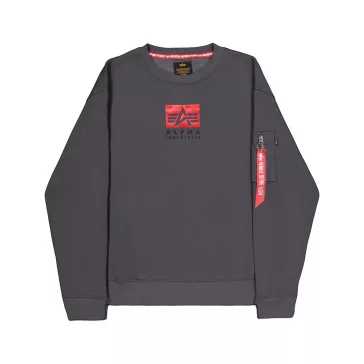 Satin Logo Sweater - vintage grey