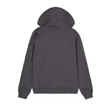 Metal Plate Hoodie - vintage grey