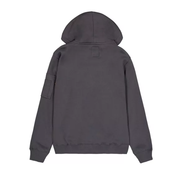 Metal Plate Hoodie - vintage grey