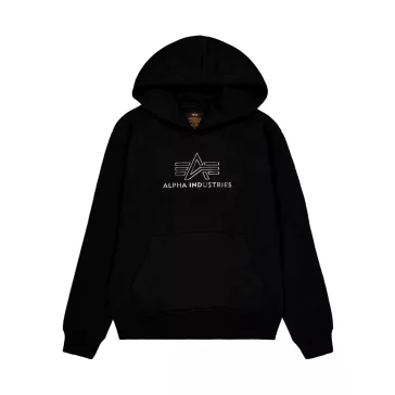 Basic Big Logo TPU Hoodie - black/chrome