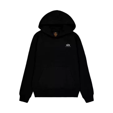 Basic Small Logo TPU Hoodie - black/chrome