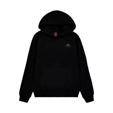 Basic Small Logo TPU Hoodie - black/shiny gold