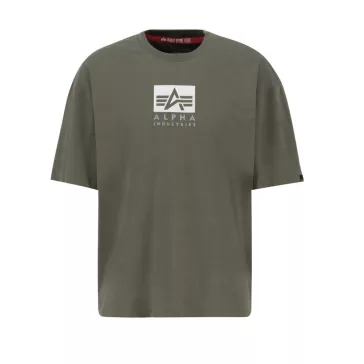 Satin Logo T - dark olive