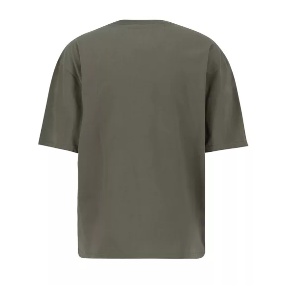 Satin Logo T - dark olive