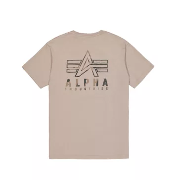 Camo Logo Puff Print BP T - vintage sand
