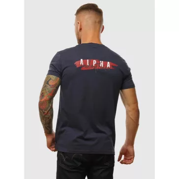 Signature Puff Print BP T - rep. blue