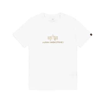 Basic Mid Logo TPU T-Shirt - white/gold