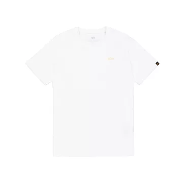 Basic Small Logo TPU T-Shirt - white/gold