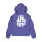 Logo Back Print Hoodie Women - night purple