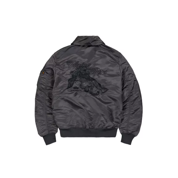 Flying Tigers CWU Bomber Jacket - vintage grey