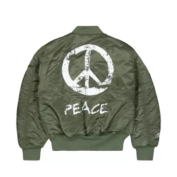 MA-1 Peace Bomber Jacket - sage green