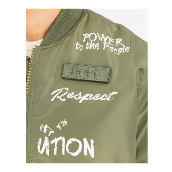 MA-1 Peace Bomber Jacket - sage green