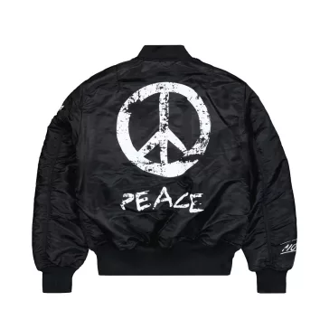 MA-1 Peace Bomber Jacket - black