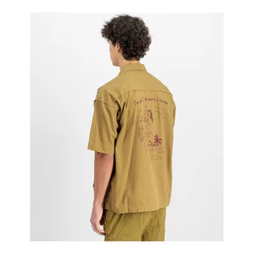 Aloha Safari Shirt - khaki